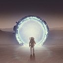 An astronaut approaches  screen for extension Chrome web store in OffiDocs Chromium