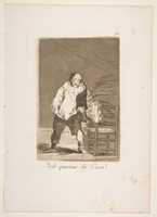Free download And His House is on Fire (Ysele Quema la Casa), from The Caprices (Los Caprichos), plate 18 free photo or picture to be edited with GIMP online image editor