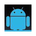 Android Holo UI Dark Blue Theme  screen for extension Chrome web store in OffiDocs Chromium