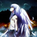 Angel Beats Winged Kanade 테마 OffiDocs Chromium의 확장 Chrome 웹 스토어용 1366x768 화면