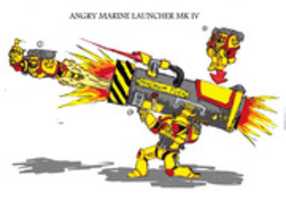 Free download Angry Marine Launcher MK IV free photo or picture to be edited with GIMP online image editor
