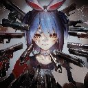 Anime Bunny Girl Surrounded by Guns Live Wallpaper  screen for extension Chrome web store in OffiDocs Chromium