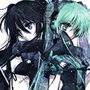 ANIMEGIRL Black Rock Shooter and Hatsune Miku  screen for extension Chrome web store in OffiDocs Chromium