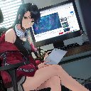 Anime Girl Computer Headphone Anime Theme  screen for extension Chrome web store in OffiDocs Chromium