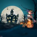 Anime Girl Halloween Live Wallpaer New Tab  screen for extension Chrome web store in OffiDocs Chromium
