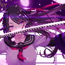Anime Girl Katana School Uniform Student Anime Theme  screen for extension Chrome web store in OffiDocs Chromium