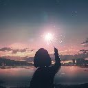 Anime Girl Silhouette Sunset Anime Theme  screen for extension Chrome web store in OffiDocs Chromium