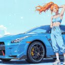 Anime Girl with Skyline Live Wallpaper  screen for extension Chrome web store in OffiDocs Chromium