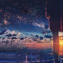 Anime Sunset Clouds Scenery Anime Theme  screen for extension Chrome web store in OffiDocs Chromium