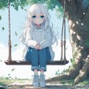 Anime Theme Sadness of Girl  screen for extension Chrome web store in OffiDocs Chromium