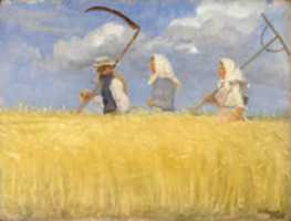 Free download Anna Ancher, Harvesters free photo or picture to be edited with GIMP online image editor