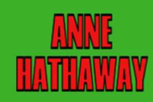 Gratis download ANNE HATHAWAY gratis foto of afbeelding om te bewerken met GIMP online afbeeldingseditor