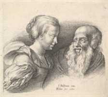 Free download An Old Man and a Girl, after Hulsman free photo or picture to be edited with GIMP online image editor