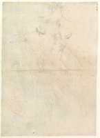 Free download An Old Man on His Deathbed Tempted by Demons (recto); Back View of a Male Nude (verso) free photo or picture to be edited with GIMP online image editor
