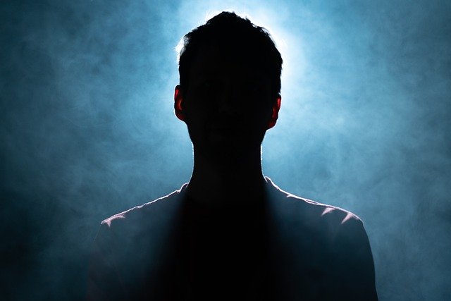 Free download anonymous silhouette man fog free picture to be edited with GIMP free online image editor