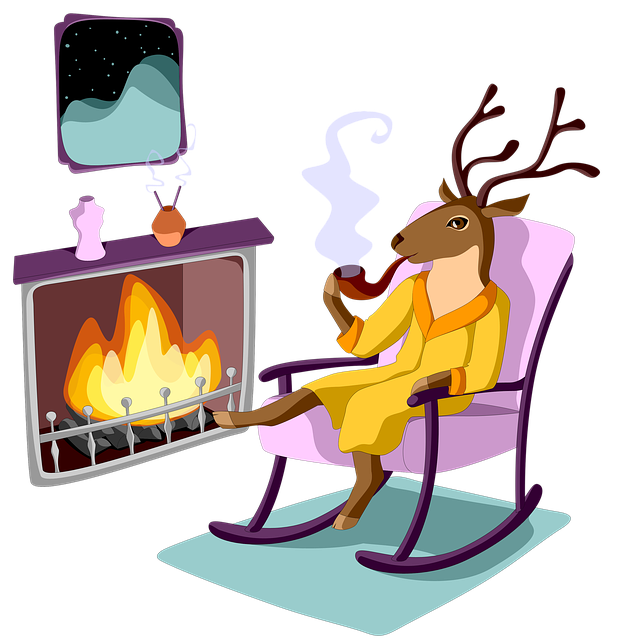 Free download Anthropomorphic Deer Smoking -  free illustration to be edited with GIMP free online image editor