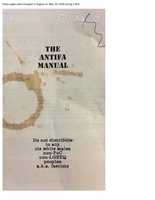 Free download ANTIFA MANUAL - ANTIFA = Jewish terrorist group against whites. free photo or picture to be edited with GIMP online image editor