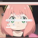 Anya Forger  screen for extension Chrome web store in OffiDocs Chromium