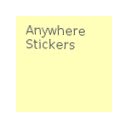 Anywhere stickers simple sticky notes  screen for extension Chrome web store in OffiDocs Chromium
