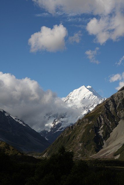 Free download aoraki mountains landscape free picture to be edited with GIMP free online image editor