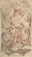 Free download Apollo and Daphne: Design for a Wall or Ceiling Panel free photo or picture to be edited with GIMP online image editor