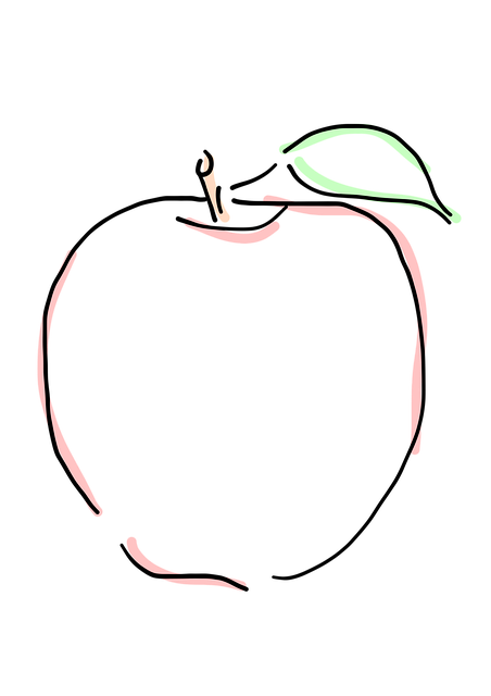 Free download Apple Fruit Vegetables -  free illustration to be edited with GIMP free online image editor