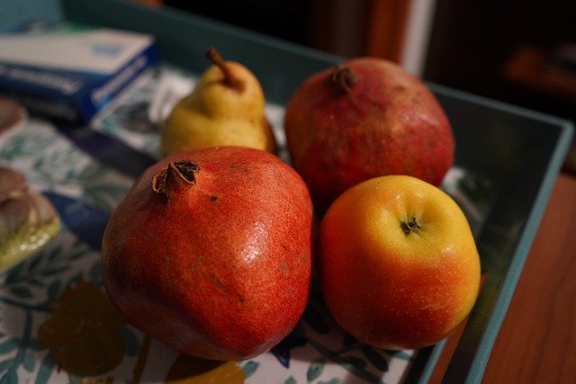リンゴ、ザクロ、梨、果物、食品の無料ダウンロード、GIMP で編集できる無料のオンライン画像エディター