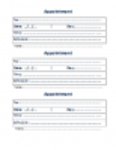 ດາວ​ໂຫຼດ​ຟຣີ Appointment Cards Template DOC, XLS ຫຼື PPT template ຟຣີ​ທີ່​ຈະ​ແກ້​ໄຂ​ດ້ວຍ LibreOffice ອອນ​ໄລ​ນ​໌​ຫຼື OpenOffice Desktop ອອນ​ໄລ​ນ​໌