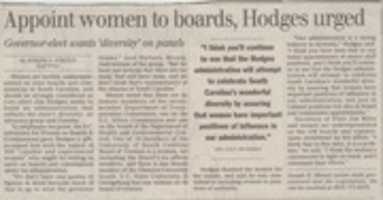 Free download Appoint women to boards Hodges urged _ Newspaper clippings free photo or picture to be edited with GIMP online image editor