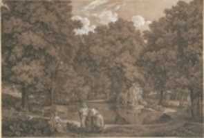 ดาวน์โหลด Arcadian Landscape with Three Figures at a Lake ฟรี ภาพถ่ายหรือรูปภาพที่จะแก้ไขด้วยโปรแกรมแก้ไขรูปภาพออนไลน์ GIMP