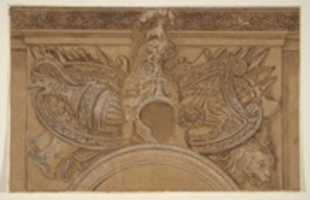 Free download Architectural Detail Decorated with Antique-style Designs of Trophies free photo or picture to be edited with GIMP online image editor