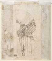 Free download Architectural Study (recto); Separate Sheet with Architectural Drawing (verso) free photo or picture to be edited with GIMP online image editor
