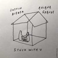 Free download Ariana Grande, Justin Bieber - Stuck with U (single cover) free photo or picture to be edited with GIMP online image editor