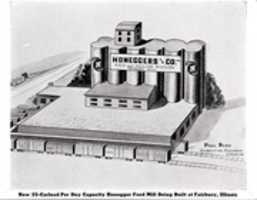 Free download Artist Concept Drawing Of Honeggers New 1950 Feed Mill free photo or picture to be edited with GIMP online image editor