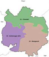 Free download ashoknagar_district_madhya_pradesh_election_2018_map free photo or picture to be edited with GIMP online image editor