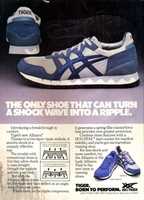 Free download ASICS Tiger Alliance advertisement (November 1984) free photo or picture to be edited with GIMP online image editor