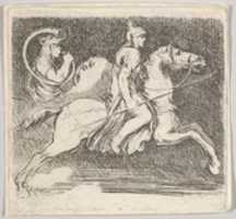 Free download A Soldier Galloping to the Right, from Various Figures and Doodles (Diverses figures et griffonnemens), plate 20 free photo or picture to be edited with GIMP online image editor