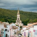 A Street Leading to the Igreja Nossa Senhora do Rosario de Goia  screen for extension Chrome web store in OffiDocs Chromium