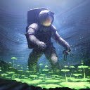 Astronaut biologist  screen for extension Chrome web store in OffiDocs Chromium