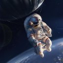 Astronaut in earth orbit  screen for extension Chrome web store in OffiDocs Chromium