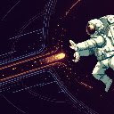 Astronaut Leap Through the Cosmic Portal  screen for extension Chrome web store in OffiDocs Chromium