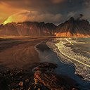 A stunning aerial view captures a serene seashore at sunset  screen for extension Chrome web store in OffiDocs Chromium
