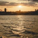 A Sunset at the Bosphorus Strait  screen for extension Chrome web store in OffiDocs Chromium