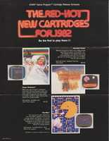 Free download Atari Game Program Cartridge Release Schedule from 1982 free photo or picture to be edited with GIMP online image editor