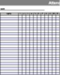 Free download Attendance Tracker Template Microsoft Word, Excel or Powerpoint template free to be edited with LibreOffice online or OpenOffice Desktop online