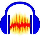 Skrin Audacity dalam talian penyunting audio untuk sambungan kedai web Chrome dalam OffiDocs Chromium