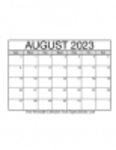 Free download August 2023 Calendars Microsoft Word, Excel or Powerpoint template free to be edited with LibreOffice online or OpenOffice Desktop online