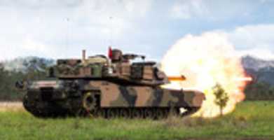 Free download Australian Tank Firing - Photograph free photo or picture to be edited with GIMP online image editor