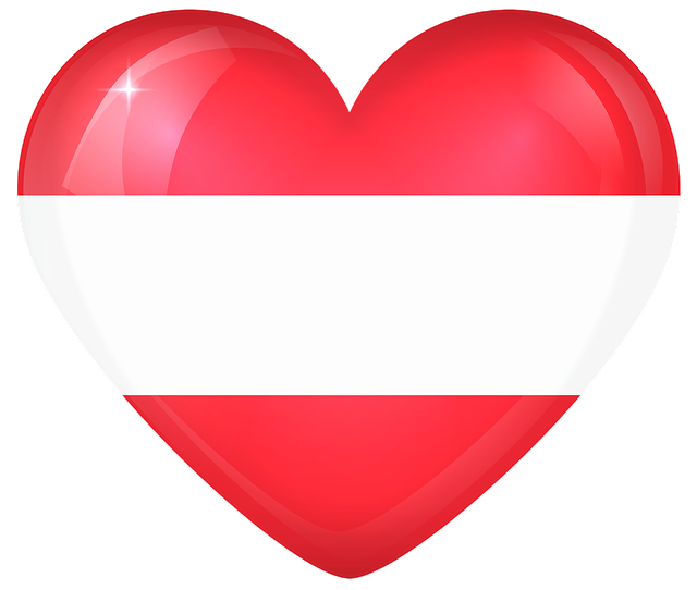 Téléchargement gratuit Austria Large Heart - illustration gratuite à éditer avec l'éditeur d'images en ligne gratuit GIMP