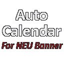 Auto Calendar para sa NEU Banner screen para sa extension Chrome web store sa OffiDocs Chromium